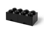 LEGO® 8-Stud Black Storage Brick Drawer - Image 2