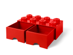 LEGO® 8-Stud Red Storage Brick Drawer - Image 3