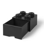 LEGO® 4-Stud Black Storage Brick Drawer
